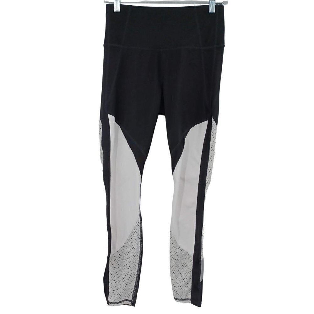 Athleta High Rise Precision 7/8 Tight Black & White Women’s S Yoga Athleisure
